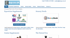Desktop Screenshot of esup.co.uk